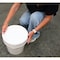 Vestil 2 Gal Trash Can Lid, White, Polyethylene, 10.2 / 11.25 W/Dia PAIL-SCR-35-W - alternate 7